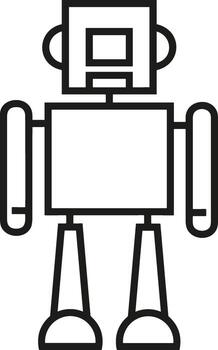 artificial inteligencia icono símbolo vector imagen. ilustración de el cerebro robot aprendizaje humano inteligente algoritmo diseño imagen.