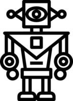 Artificial Intelligence icon symbol vector image. Illustration of the brain robot learning human smart algorithm design image.