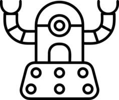 Artificial Intelligence icon symbol vector image. Illustration of the brain robot learning human smart algorithm design image.