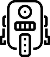 Artificial Intelligence icon symbol vector image. Illustration of the brain robot learning human smart algorithm design image.