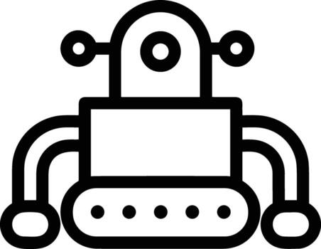 artificial inteligencia icono símbolo vector imagen. ilustración de el cerebro robot aprendizaje humano inteligente algoritmo diseño imagen.