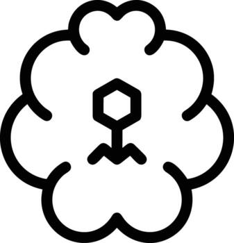 artificial inteligencia icono símbolo vector imagen. ilustración de el cerebro robot aprendizaje humano inteligente algoritmo diseño imagen.