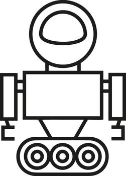 Artificial Intelligence icon symbol vector image. Illustration of the brain robot learning human smart algorithm design image.
