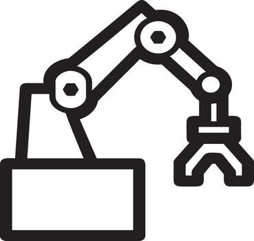 Artificial Intelligence icon symbol vector image. Illustration of the brain robot learning human smart algorithm design image.