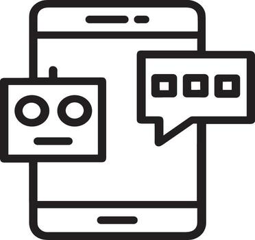 artificial inteligencia icono símbolo vector imagen. ilustración de el cerebro robot aprendizaje humano inteligente algoritmo diseño imagen.