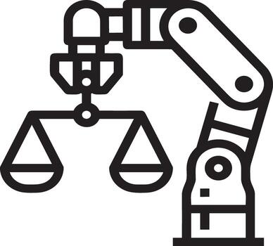 Artificial Intelligence icon symbol vector image. Illustration of the brain robot learning human smart algorithm design image.