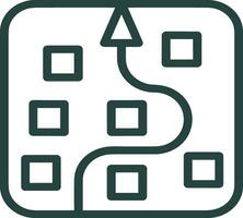 artificial inteligencia icono símbolo vector imagen. ilustración de el cerebro robot aprendizaje humano inteligente algoritmo diseño imagen.