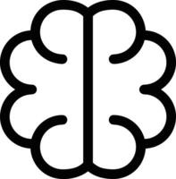 Artificial Intelligence icon symbol vector image. Illustration of the brain robot learning human smart algorithm design image.