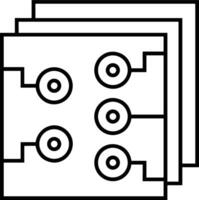 artificial inteligencia icono símbolo vector imagen. ilustración de el cerebro robot aprendizaje humano inteligente algoritmo diseño imagen.