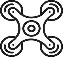 Artificial Intelligence icon symbol vector image. Illustration of the brain robot learning human smart algorithm design image.