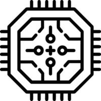 Artificial Intelligence icon symbol vector image. Illustration of the brain robot learning human smart algorithm design image.