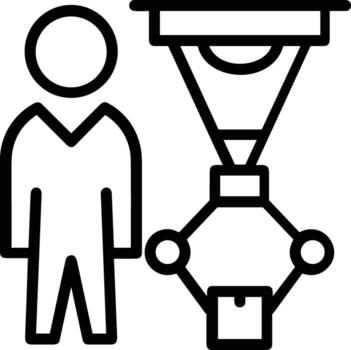 artificial inteligencia icono símbolo vector imagen. ilustración de el cerebro robot aprendizaje humano inteligente algoritmo diseño imagen.