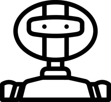 Artificial Intelligence icon symbol vector image. Illustration of the brain robot learning human smart algorithm design image.