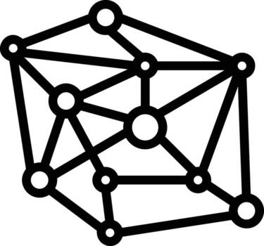 artificial inteligencia icono símbolo vector imagen. ilustración de el cerebro robot aprendizaje humano inteligente algoritmo diseño imagen.