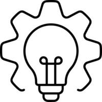 Artificial Intelligence icon symbol vector image. Illustration of the brain robot learning human smart algorithm design image.