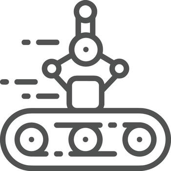 Artificial Intelligence icon symbol vector image. Illustration of the brain robot learning human smart algorithm design image.