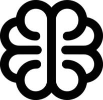 Artificial Intelligence icon symbol vector image. Illustration of the brain robot learning human smart algorithm design image.