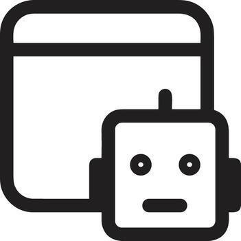 artificial inteligencia icono símbolo vector imagen. ilustración de el cerebro robot aprendizaje humano inteligente algoritmo diseño imagen.