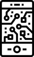 Artificial Intelligence icon symbol vector image. Illustration of the brain robot learning human smart algorithm design image.