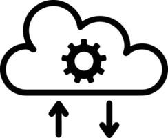 Artificial Intelligence icon symbol vector image. Illustration of the brain robot learning human smart algorithm design image.