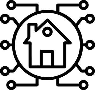 Artificial Intelligence icon symbol vector image. Illustration of the brain robot learning human smart algorithm design image.