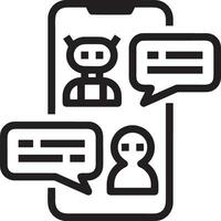 Artificial Intelligence icon symbol vector image. Illustration of the brain robot learning human smart algorithm design image.