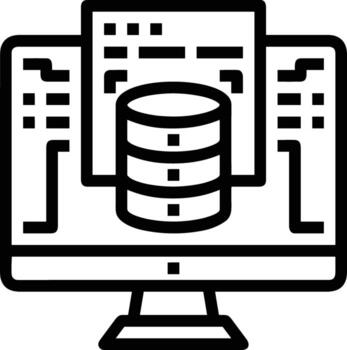 Artificial Intelligence icon symbol vector image. Illustration of the brain robot learning human smart algorithm design image.