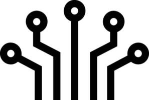 Artificial Intelligence icon symbol vector image. Illustration of the brain robot learning human smart algorithm design image.