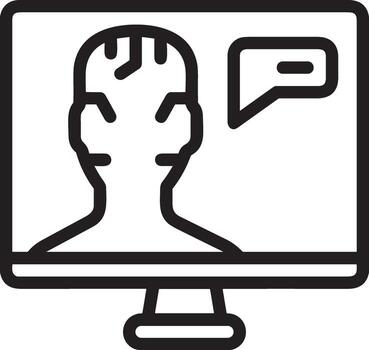 artificial inteligencia icono símbolo vector imagen. ilustración de el cerebro robot aprendizaje humano inteligente algoritmo diseño imagen.