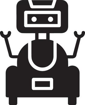 artificial inteligencia icono símbolo vector imagen. ilustración de el cerebro robot aprendizaje humano inteligente algoritmo diseño imagen.