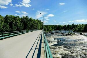 A bridge over a river photo