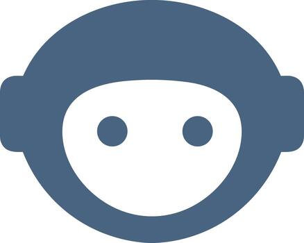 Artificial Intelligence icon symbol vector image. Illustration of the brain robot learning human smart algorithm design image.