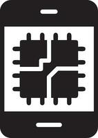 Artificial Intelligence icon symbol vector image. Illustration of the brain robot learning human smart algorithm design image.