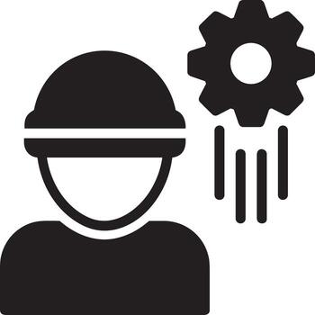 artificial inteligencia icono símbolo vector imagen. ilustración de el cerebro robot aprendizaje humano inteligente algoritmo diseño imagen.