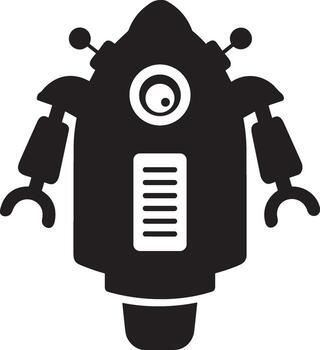 artificial inteligencia icono símbolo vector imagen. ilustración de el cerebro robot aprendizaje humano inteligente algoritmo diseño imagen.