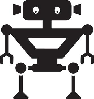 Artificial Intelligence icon symbol vector image. Illustration of the brain robot learning human smart algorithm design image.