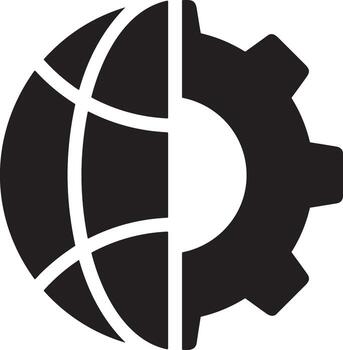 Artificial Intelligence icon symbol vector image. Illustration of the brain robot learning human smart algorithm design image.