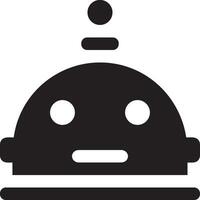 Artificial Intelligence icon symbol vector image. Illustration of the brain robot learning human smart algorithm design image.