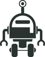 Artificial Intelligence icon symbol vector image. Illustration of the brain robot learning human smart algorithm design image.