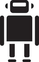 Artificial Intelligence icon symbol vector image. Illustration of the brain robot learning human smart algorithm design image.