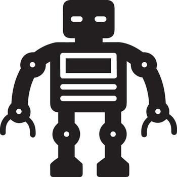 artificial inteligencia icono símbolo vector imagen. ilustración de el cerebro robot aprendizaje humano inteligente algoritmo diseño imagen.