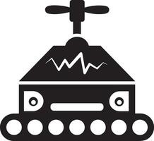 Artificial Intelligence icon symbol vector image. Illustration of the brain robot learning human smart algorithm design image.