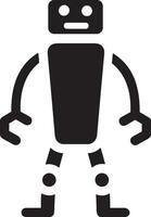 Artificial Intelligence icon symbol vector image. Illustration of the brain robot learning human smart algorithm design image.