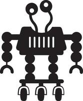 Artificial Intelligence icon symbol vector image. Illustration of the brain robot learning human smart algorithm design image.