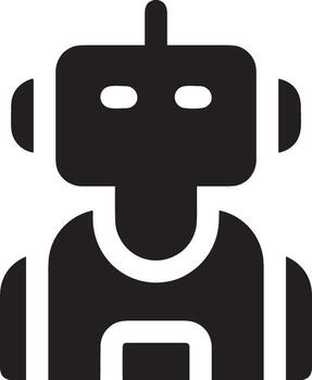 Artificial Intelligence icon symbol vector image. Illustration of the brain robot learning human smart algorithm design image.