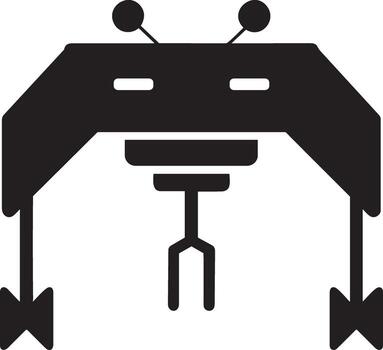 Artificial Intelligence icon symbol vector image. Illustration of the brain robot learning human smart algorithm design image.