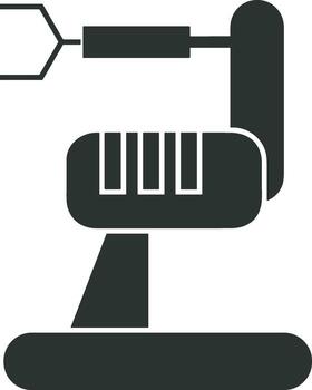 Artificial Intelligence icon symbol vector image. Illustration of the brain robot learning human smart algorithm design image.