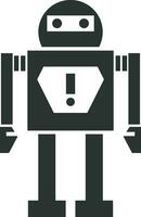 Artificial Intelligence icon symbol vector image. Illustration of the brain robot learning human smart algorithm design image.