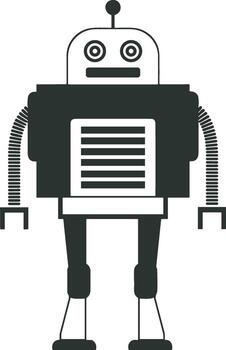 artificial inteligencia icono símbolo vector imagen. ilustración de el cerebro robot aprendizaje humano inteligente algoritmo diseño imagen.