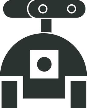 Artificial Intelligence icon symbol vector image. Illustration of the brain robot learning human smart algorithm design image.